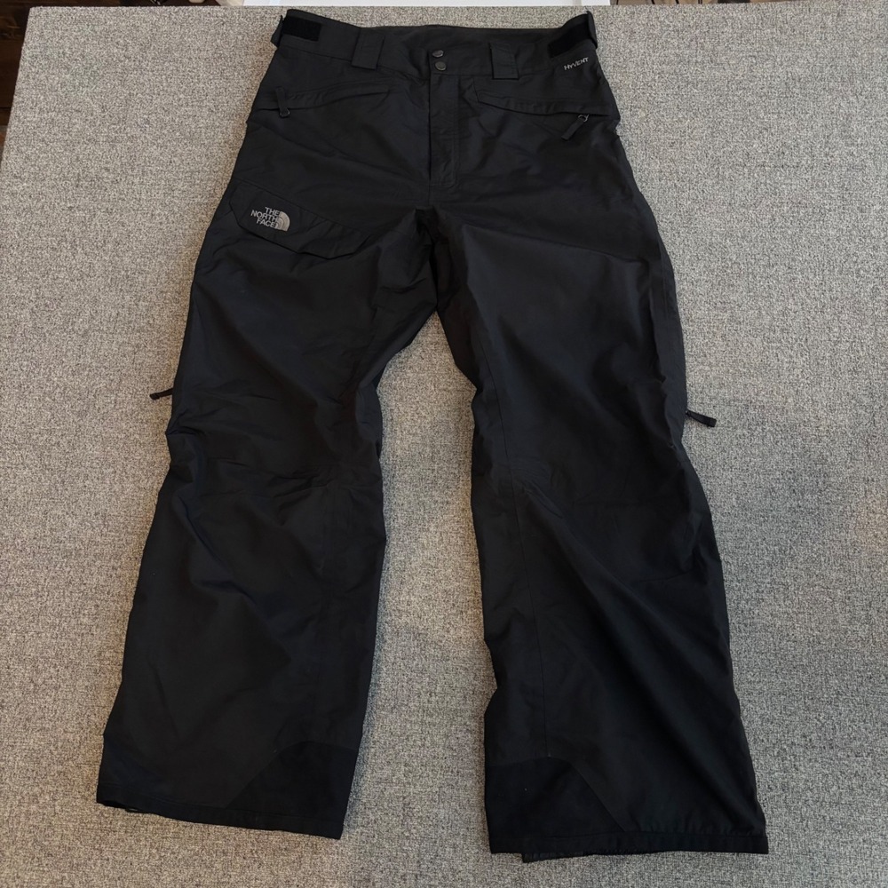 The North Face Snow Pants Mens Medium HyVent Black Waterproof Gorpcore Ski Snow